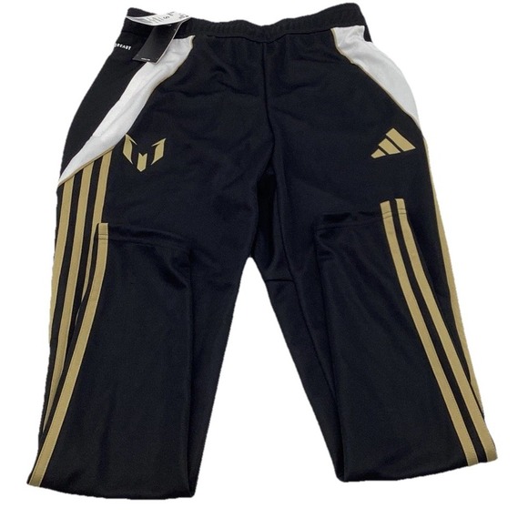 2024 adidas men Messi Track Pants Bottoms [MSRP $65] BLACK Size Small - Picture 1 of 7